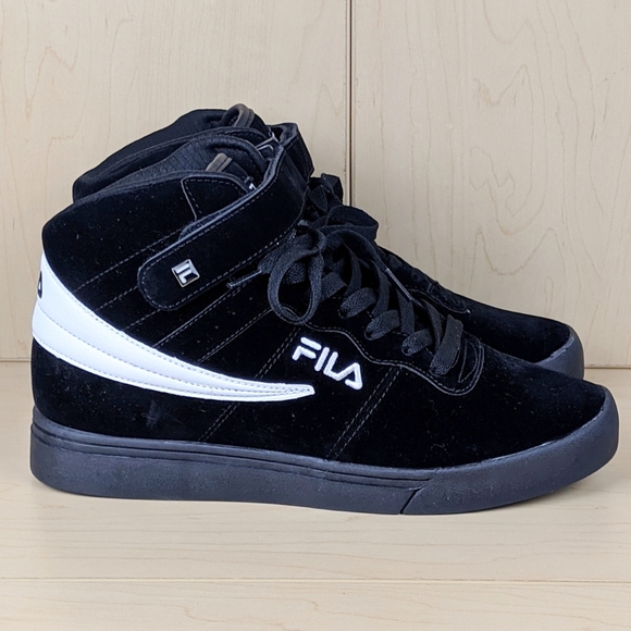 Fila Shoes - Fila | Black Suede Strap High Tops - K14